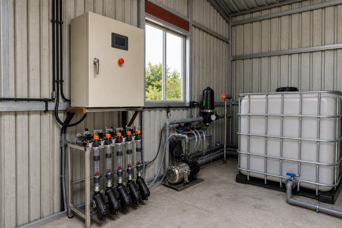 Hình ảnh hệ thống Inline cho vườn ớt chuông và cà chua